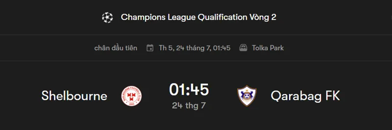 Tip Phân tích trận đấu Shelbourne vs Qarabag uk88