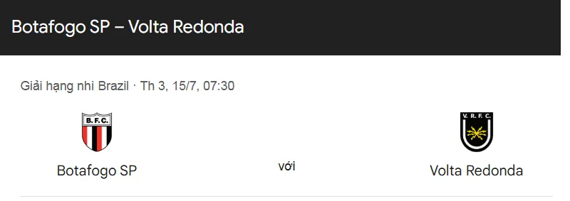 Tip kèo bóng đá Botafogo SP vs Volta Redonda uk88