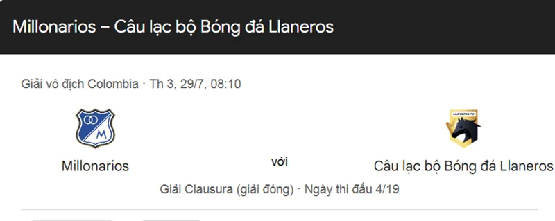 Tip kèo bóng đá Millonarios vs Llaneros uk88