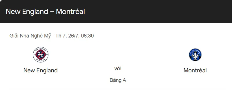 Tip kèo bóng đá New England Revolution vs CF Montreal uk88
