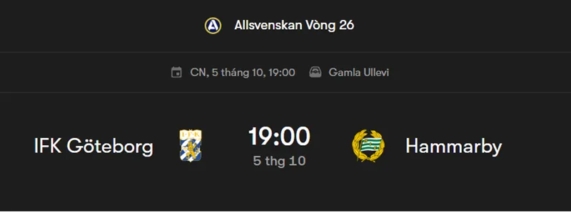 Tip nhận định, soi kèo IFK Göteborg vs Hammarby uk88
