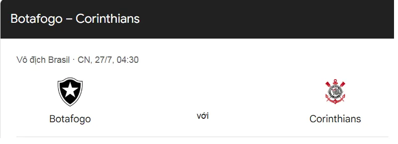 Tips Bóng Đá Botafogo RJ vs Corinthians SP uk88