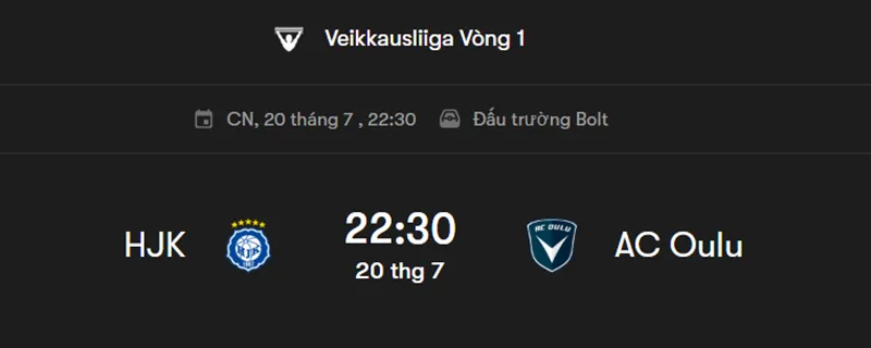 Tips Bóng Đá HJK Helsinki vs Oulu uk88