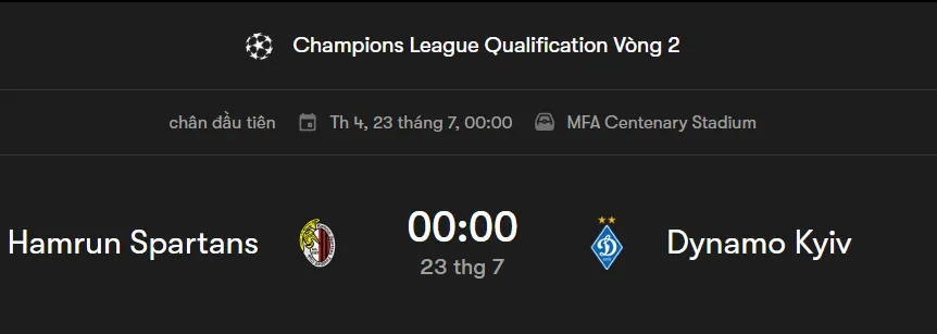 Tips Bóng Đá Hamrun Spartans vs Dynamo Kiev uk88
