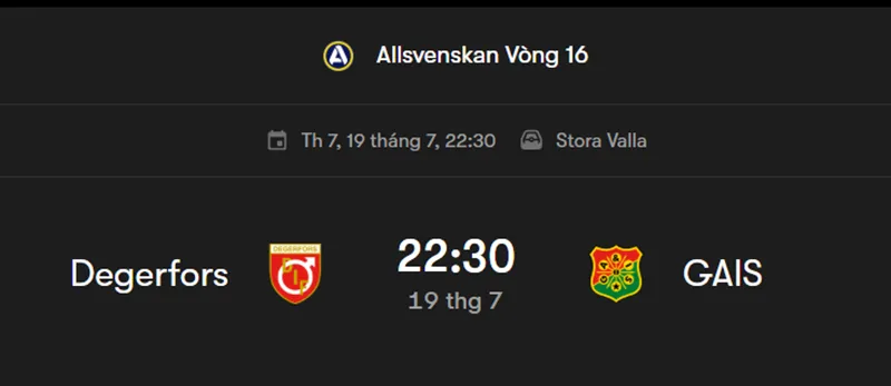 Tips Bóng Đá Nhận Định Trận Đấu Degerfors vs GAIS uk88
