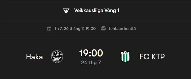 Tips Bóng Đá Phân Tích & Dự Đoán Trận Haka vs KTP uk88