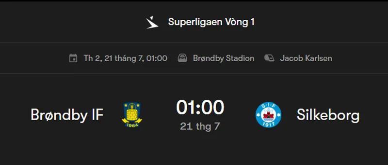 Tips bóng đá trận đấu giữa Brondby vs Silkeborg uk88