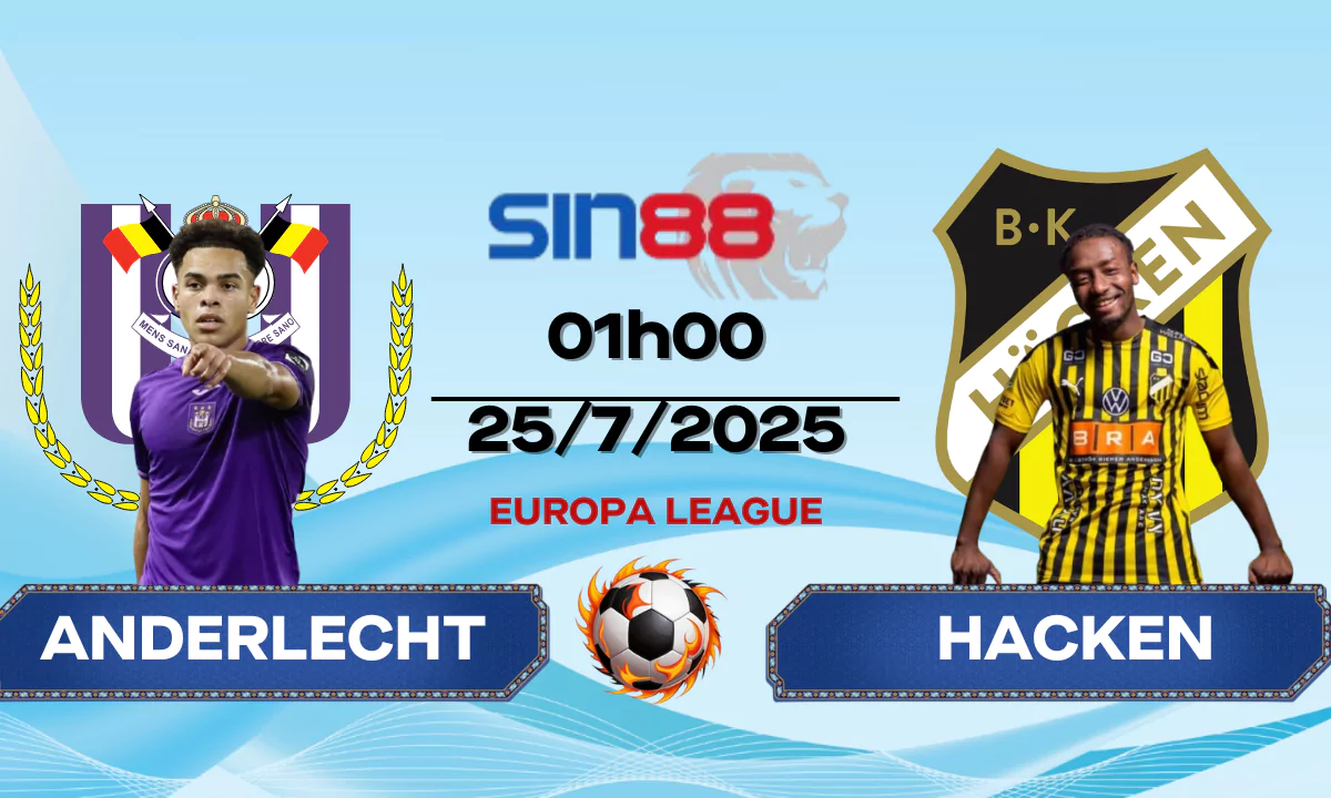Nhận định bóng đá Anderlecht - Hacken 01h00 ngày 25/07/2025 - VL Europa League (Kate)