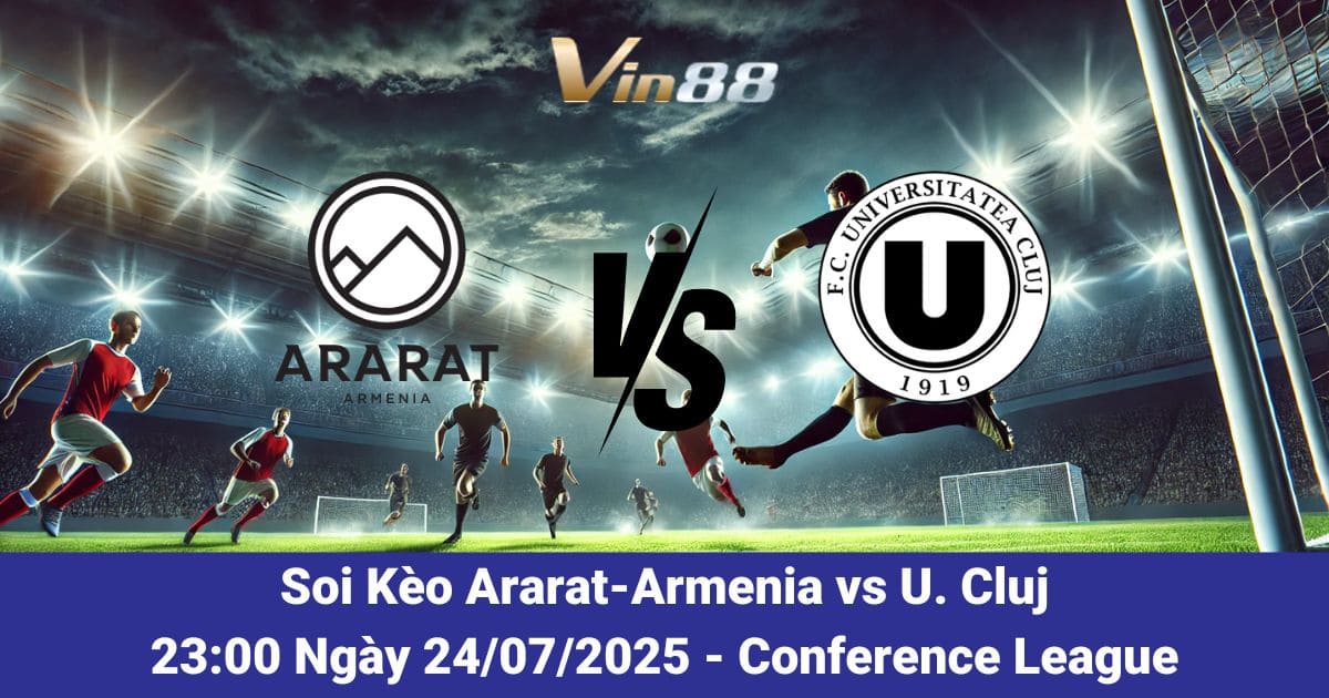 Soi Kèo Ararat-Armenia vs U. Cluj Ngày 24/07/2025