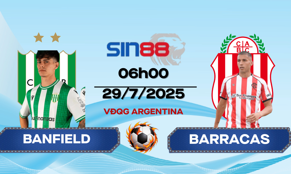 Nhận định bóng đá Banfield - Barracas Central 06h00 ngày 29/07/2025 - VĐQG Argentina (Kate)