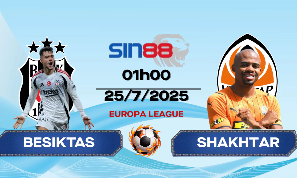 Nhận định bóng đá Besiktas - Shakhtar Donetsk 01h00 ngày 25/07/2025 - VL Europa League (Kate)