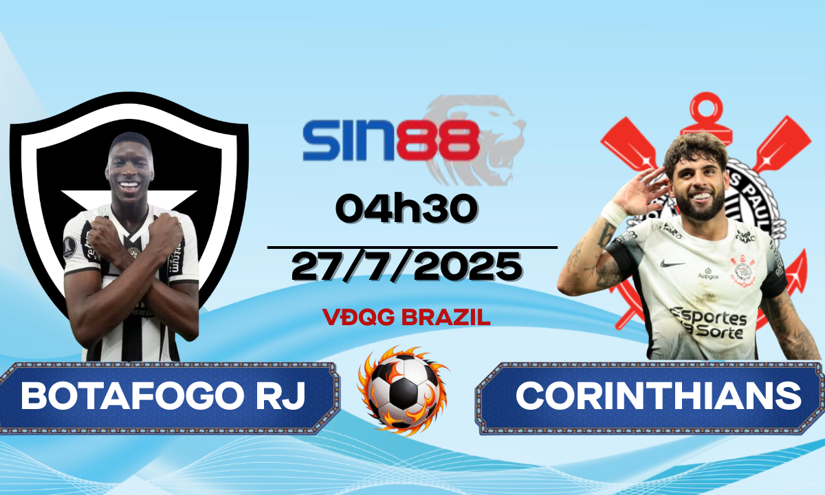 Nhận định bóng đá Botafogo RJ - Corinthians 04h30 ngày 27/07/2025 - VĐQG Brazil (Kate)