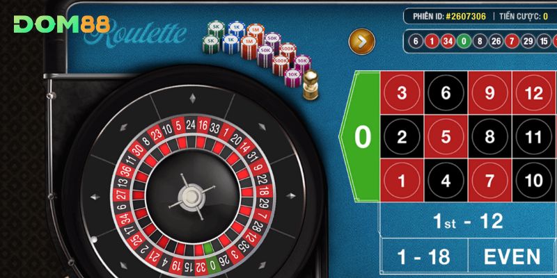 Các kiểu đặt cược có trong game roulette tại DOM88