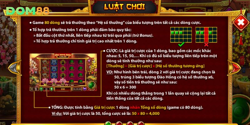 Cách chơi đại hồng bao cực kì đơn giản tại DOM88
