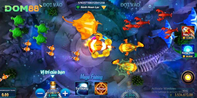 Chọn lựa đúng với trình độ của mình khi tham gia Mega Fishing