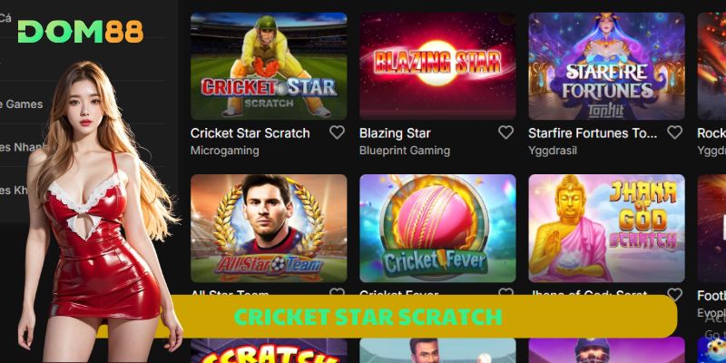 Cricket Star Scratch – Cào Trúng Lớn, Chiến Thắng Đến 10.000x