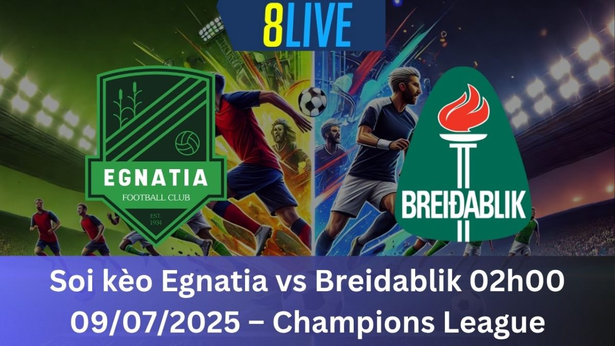 Soi kèo Egnatia vs Breidablik 02h00 09/07/2025 – Champions League
