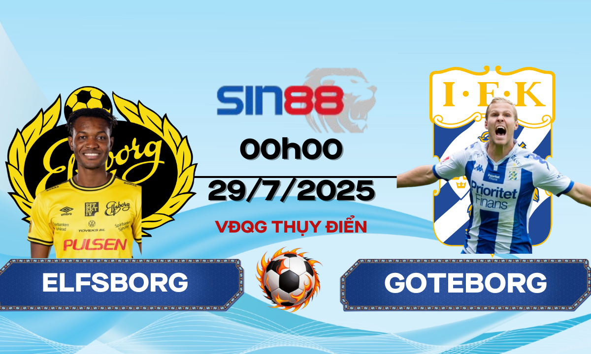 Nhận định bóng đá Elfsborg - Goteborg 00h00 ngày 29/07/2025 - VĐQG Thụy Điển (Kate)