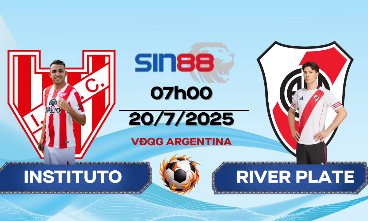 Nhận định bóng đá Instituto - River Plate 07h00 ngày 20/07/2025 - VĐQG Argentina (Kate)