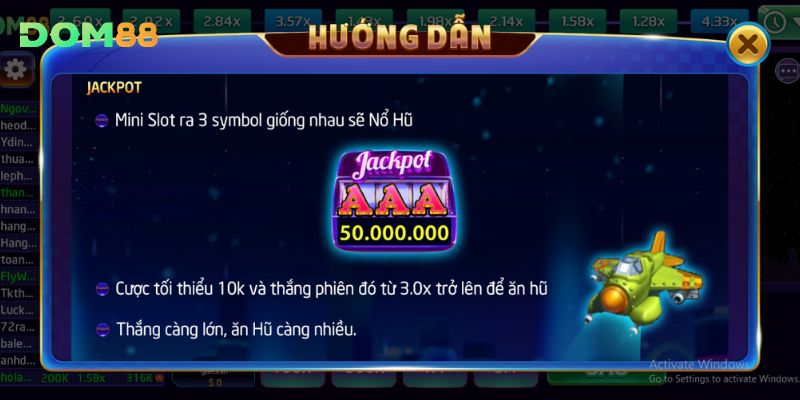 Jackpot chính là cơ chế thu hút đông đảo hội viên mỗi khi tham gia Aviator