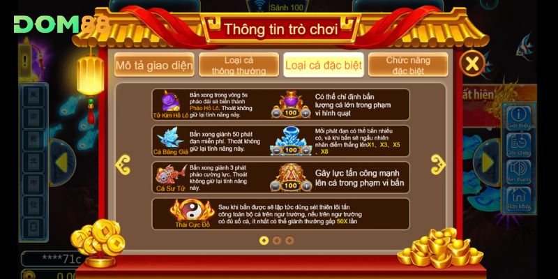 Loại cá đặc biệt trong siêu phẩm Gods Slash Fish