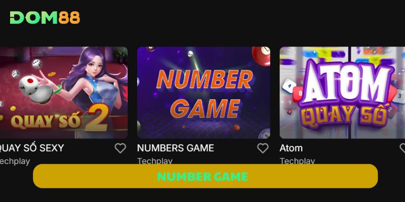 Number Game DOM88 – Đặt Số Mỗi Phút, Thắng Nhanh Mỗi Ngày