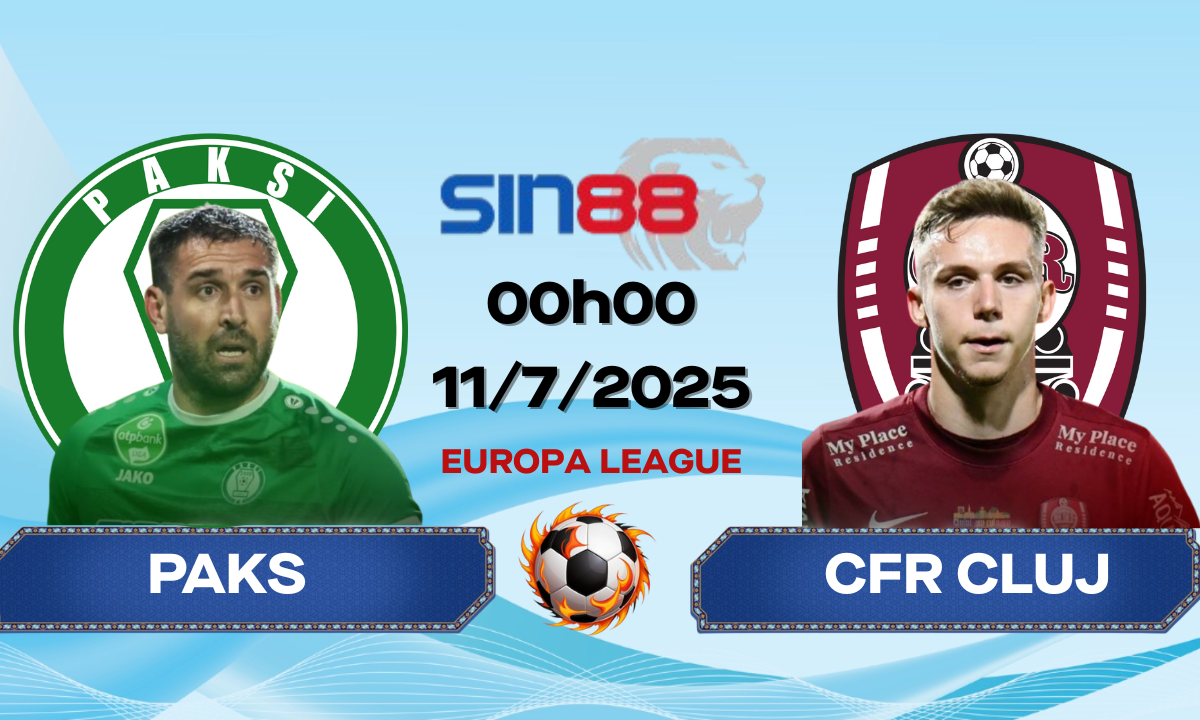 Nhận định bóng đá Paks - CFR Cluj 00h00 ngày 11/07/2025 - Europa League (Kate)