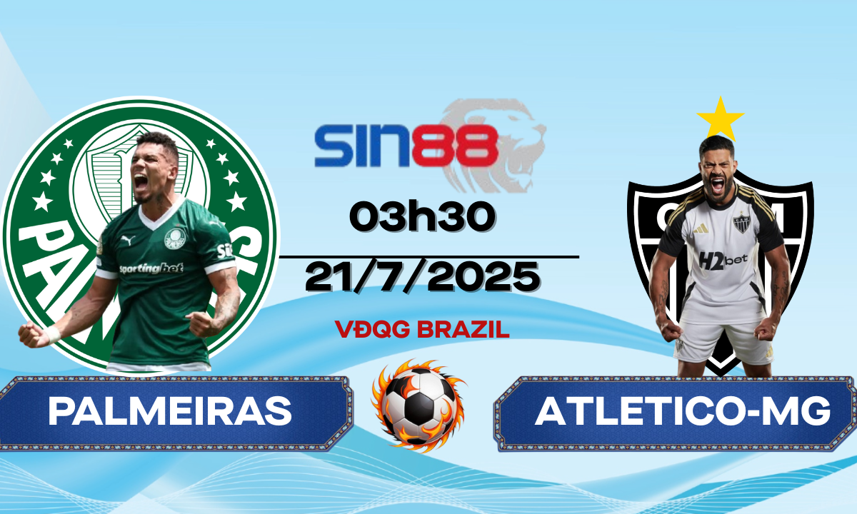 Nhận định bóng đá Palmeiras - Atletico-MG 03h30 ngày 21/07/2025 - VĐQG Brazil (Kate)