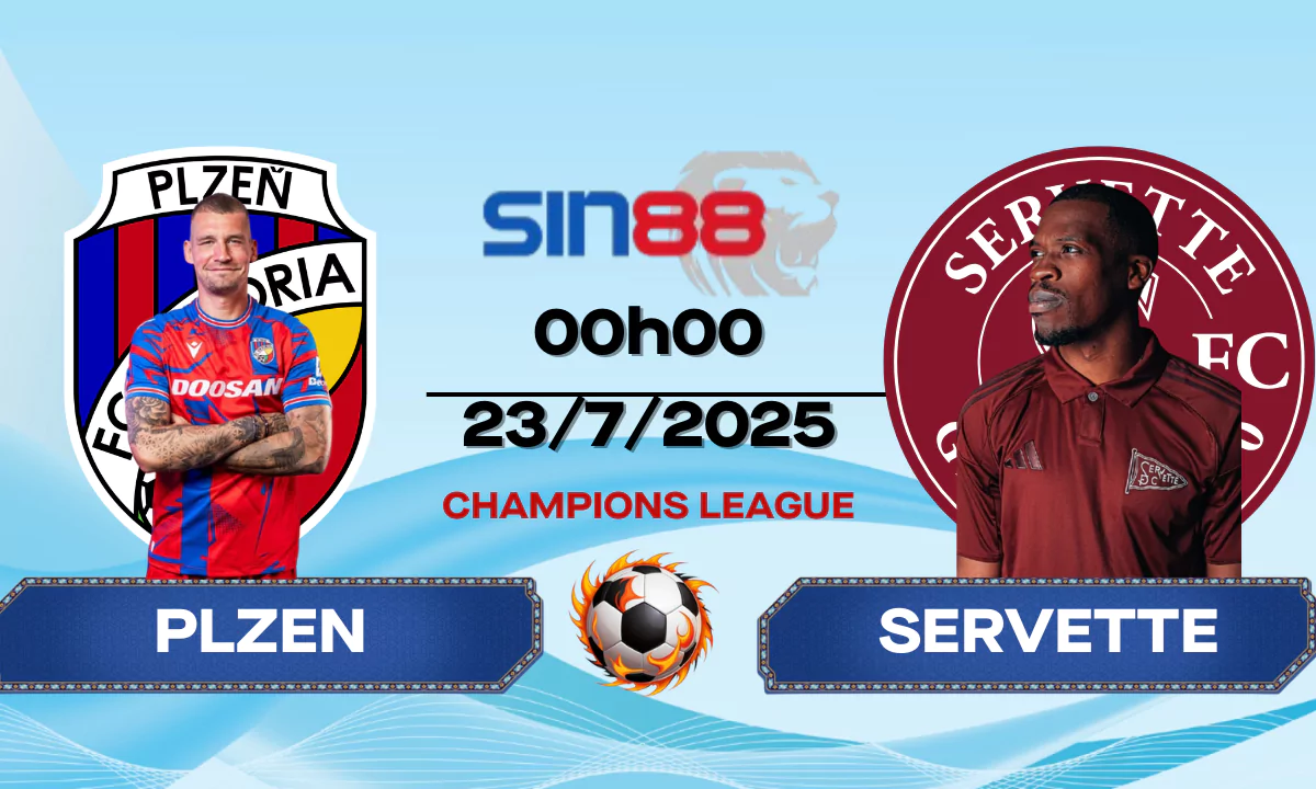 Nhận định bóng đá Plzen - Servette 00h00 ngày 23/07/2025 - VL Champions League (Kate)