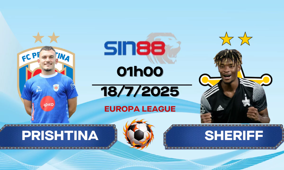 Nhận định bóng đá Prishtina - Sheriff Tiraspol 01h00 ngày 18/07/2025 - Europa League (Kate)