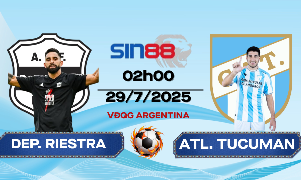 Nhận định bóng đá Dep. Riestra - Atl. Tucuman 02h00 ngày 29/07/2025 - VĐQG Argentina (Kate)