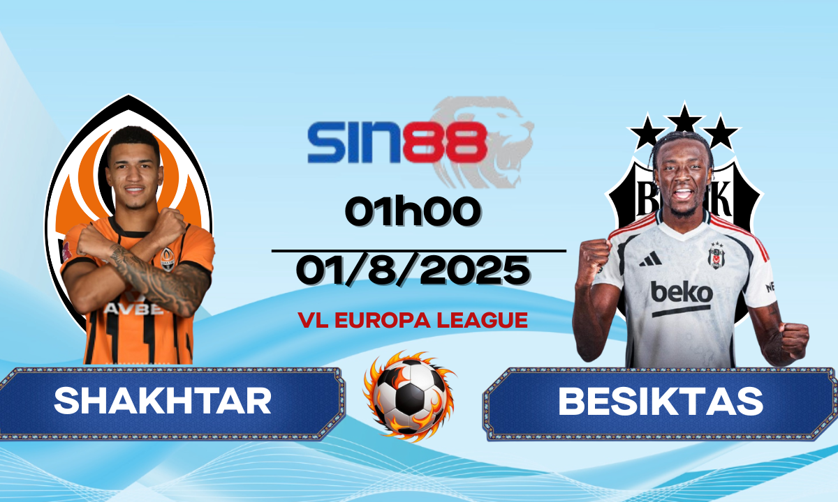 Nhận định bóng đá Shakhtar Donetsk - Besiktas 01h00 ngày 01/08/2025 - Europa League (Kate)