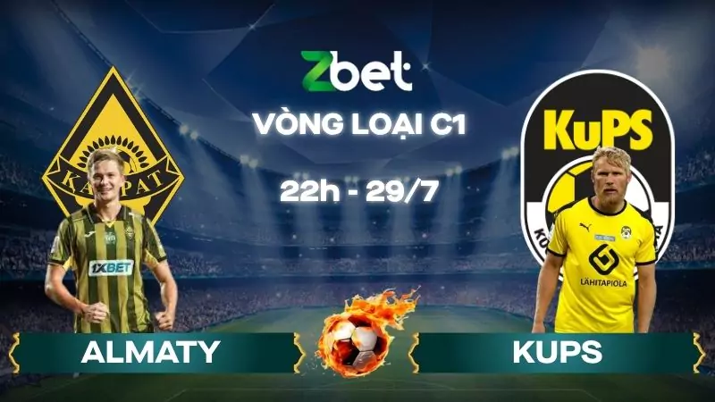 Nhận định soi kèo Almaty vs KuPS - 22h00 29/07/2025 – Vòng loại C1