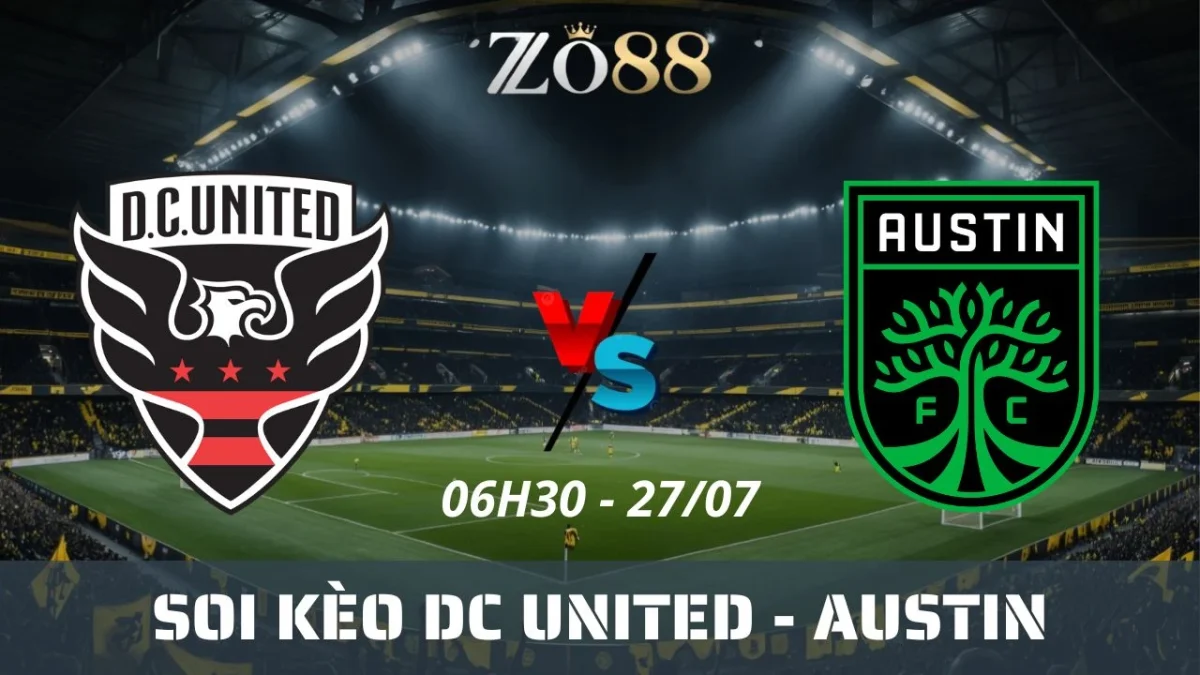 Soi kèo nhà cái DC United vs Austin - 27/07/2025 06h30 MLS