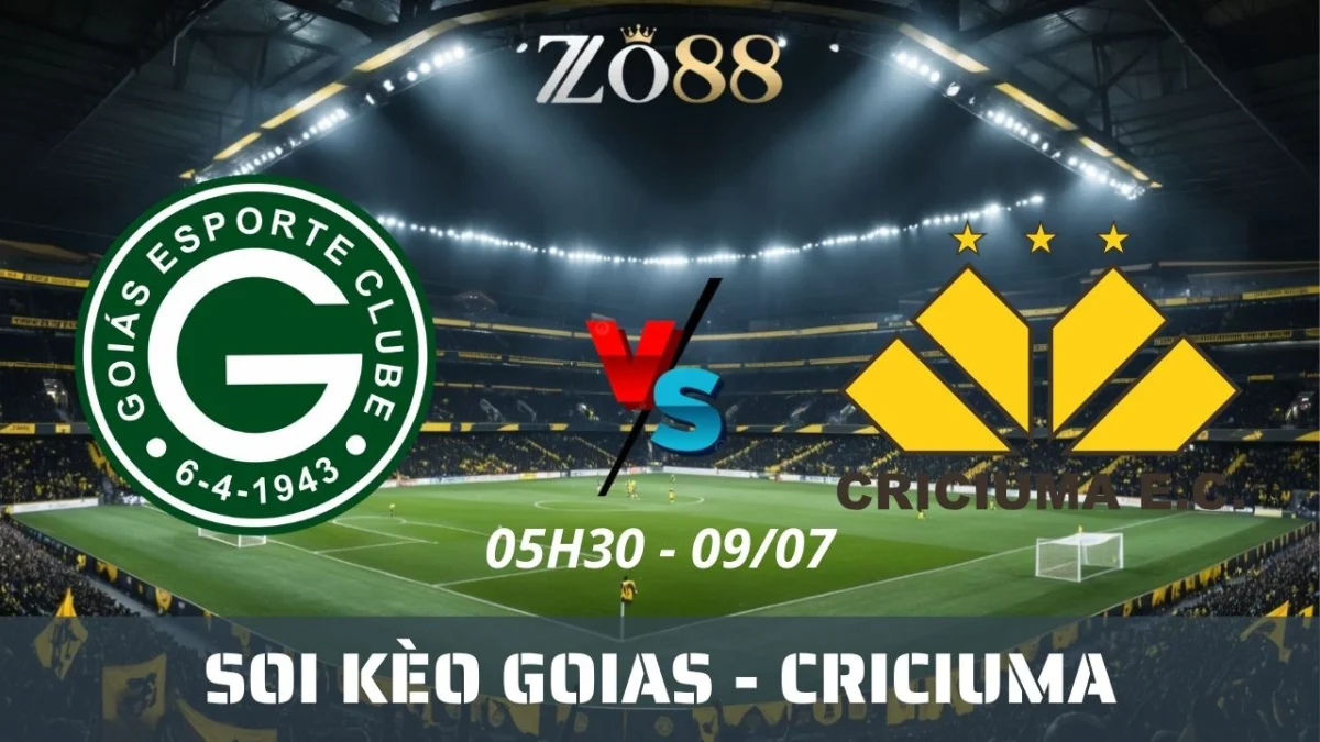 Soi kèo nhà cái Goias vs Criciuma, 09/07/2025 05h30 Brasileirao Serie