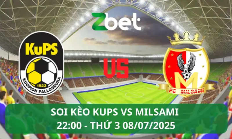 Nhận định soi kèo KuPS vs Milsami - 22h00 08/07/2025 – Vòng loại C1