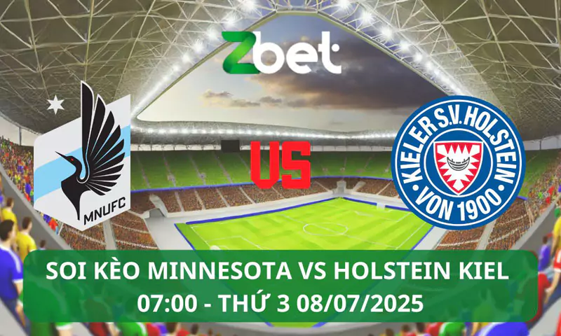 Nhận định soi kèo Minnesota vs Holstein Kiel, 07h00 08/07/2025 – Giao hữu