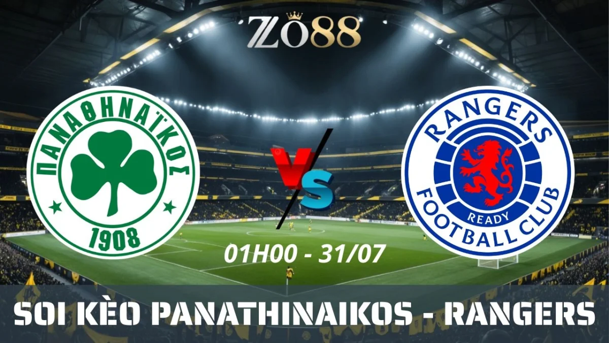 Soi kèo nhà cái Panathinaikos vs Rangers - 31/07/2025 01h00 VL Champions League