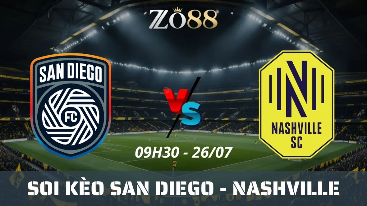 Soi kèo nhà cái San Diego vs Nashville - 26/07/2025 09h30 MLS