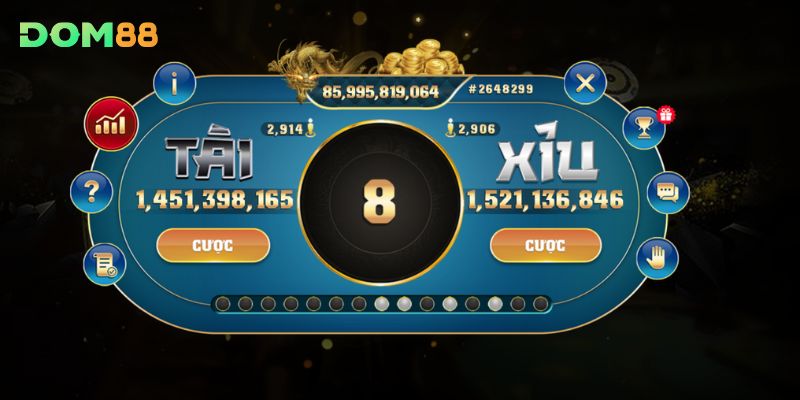 Thông tin tổng quan về game tài xỉu DOM88