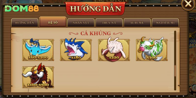 Tìm hiểu tỷ lệ trả thưởng trong game Đại Hải Trình DOM88
