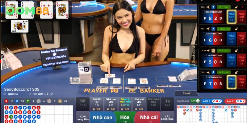 Tổng quan thông tin về trò chơi baccarat tại DOM88