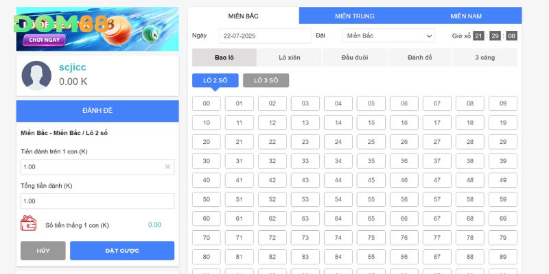 Tổng quan thông tin về game lô đề DOM88