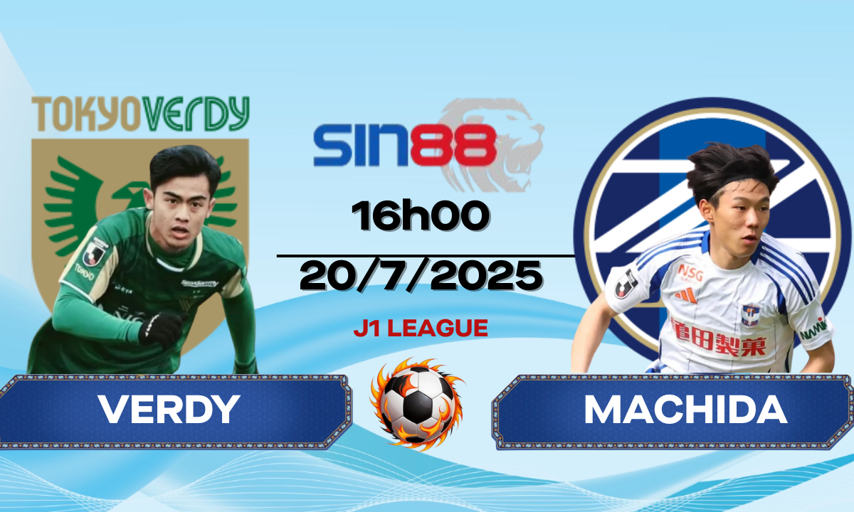 Nhận định bóng đá Verdy - Machida 16h00 ngày 20/07/2025 - J1 League (Kate)