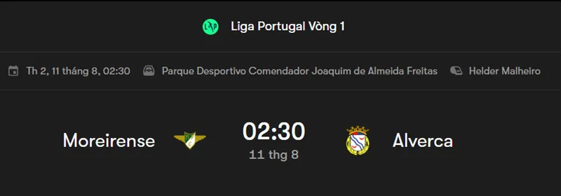 Nhận Định Bóng Đá Trận Đấu Giữa Moreirense vs Alverca uk88