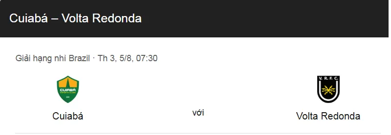 Nhận Định Trận Đấu Giữa Cuiaba vs Volta Redonda uk88