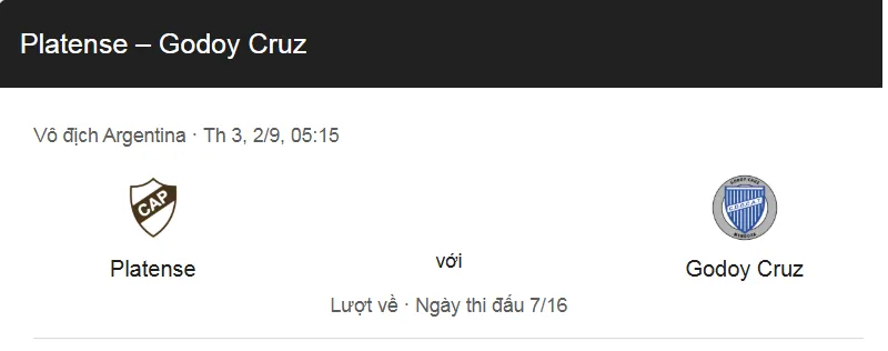 Nhận định bóng đá CA Platense vs Godoy Cruz uk88