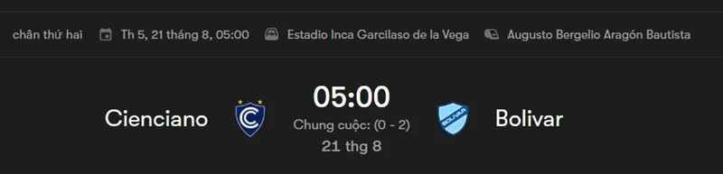 Nhận định bóng đá Cienciano vs Bolivar uk88