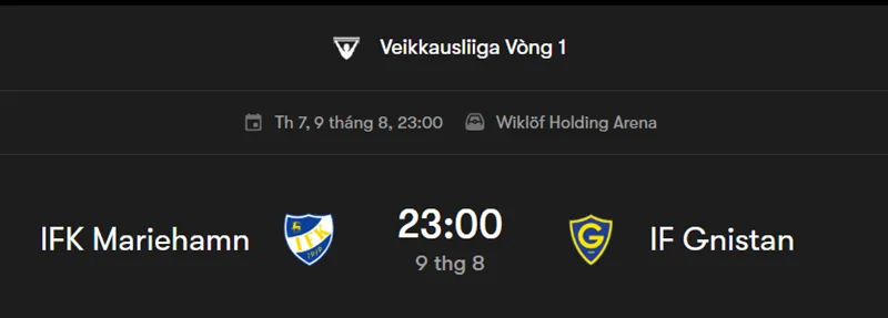 Nhận định bóng đá chi tiết về trận đấu giữa IFK Mariehamn và Gnistan uk88