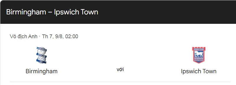 Nhận định bóng đá trận Birmingham vs Ipswich Town uk88